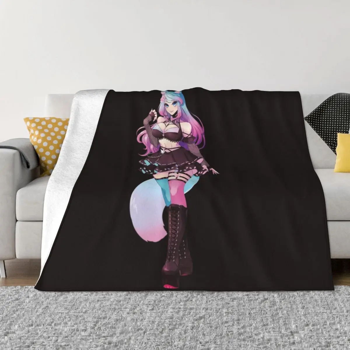 

Silvervale Throw Blanket Bed covers halloween Soft Plush Plaid Blankets