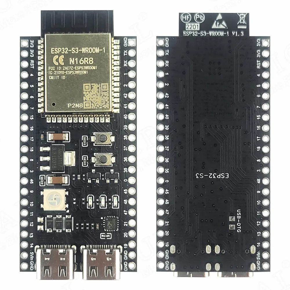 Upgraded ESP32-S3 Development Board N16R8 2.4G 10M Wifi BT Module Original ESP32-S3-WROOM-1 44Pin Type-C 8M PSRAM ESP32 S3