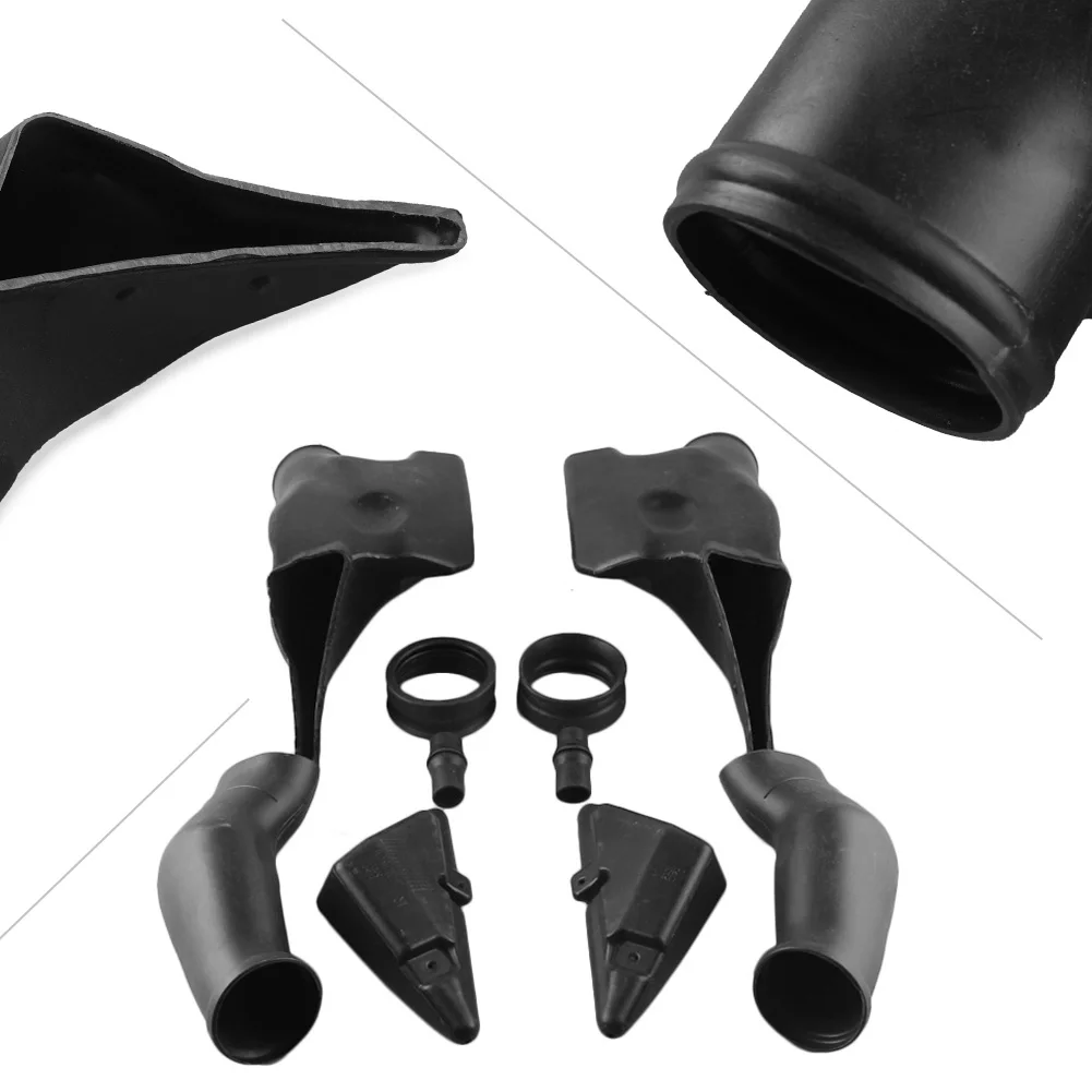 Black Motorcycle Ram Air Intake Tube Duct ABS for Honda CBR600RR 2003 2004