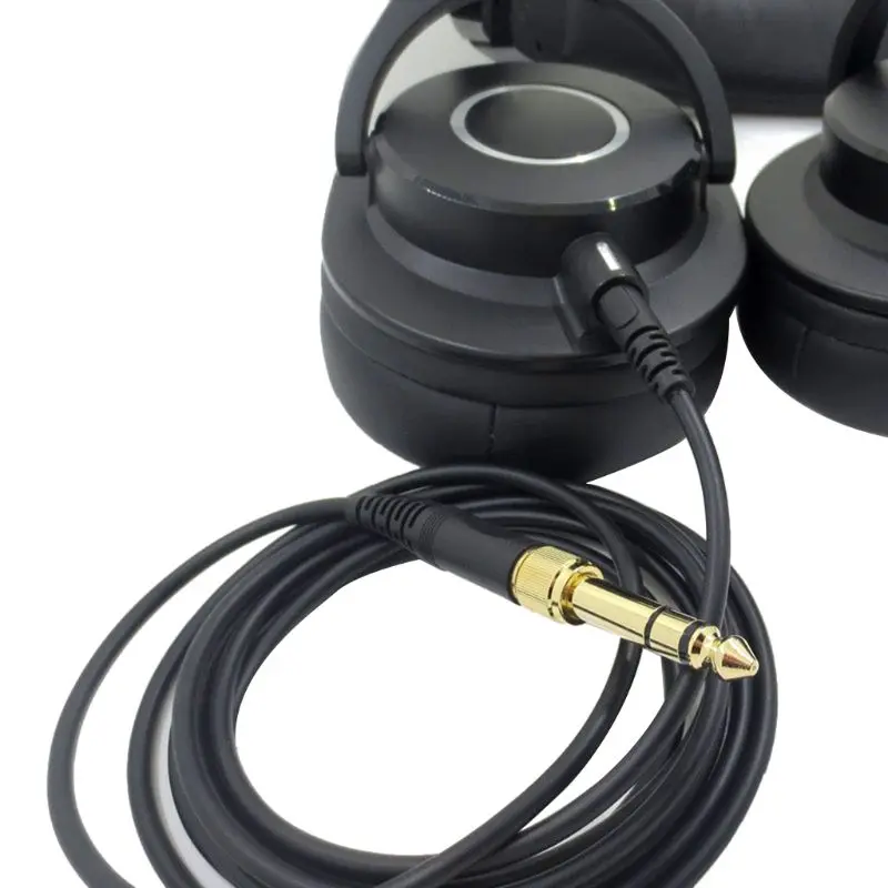 Câble de casque solide et injuste 3.5mm, directions audio pour Audio-Technica ATH-M50X M40X M60X M70X téléphone de sauna