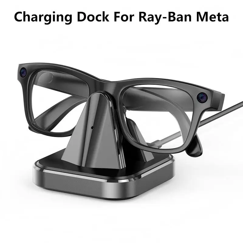 

Charging Dock for Ray-Ban Meta Smart Glasses Portable Travel Charger Station Type-C Adapter with LED Indicator Accessiores