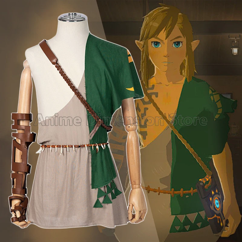 Link Cosplay Costumes pour hommes, uniforme, perruque, jeu, Halloween, carnaval, tenue de fête