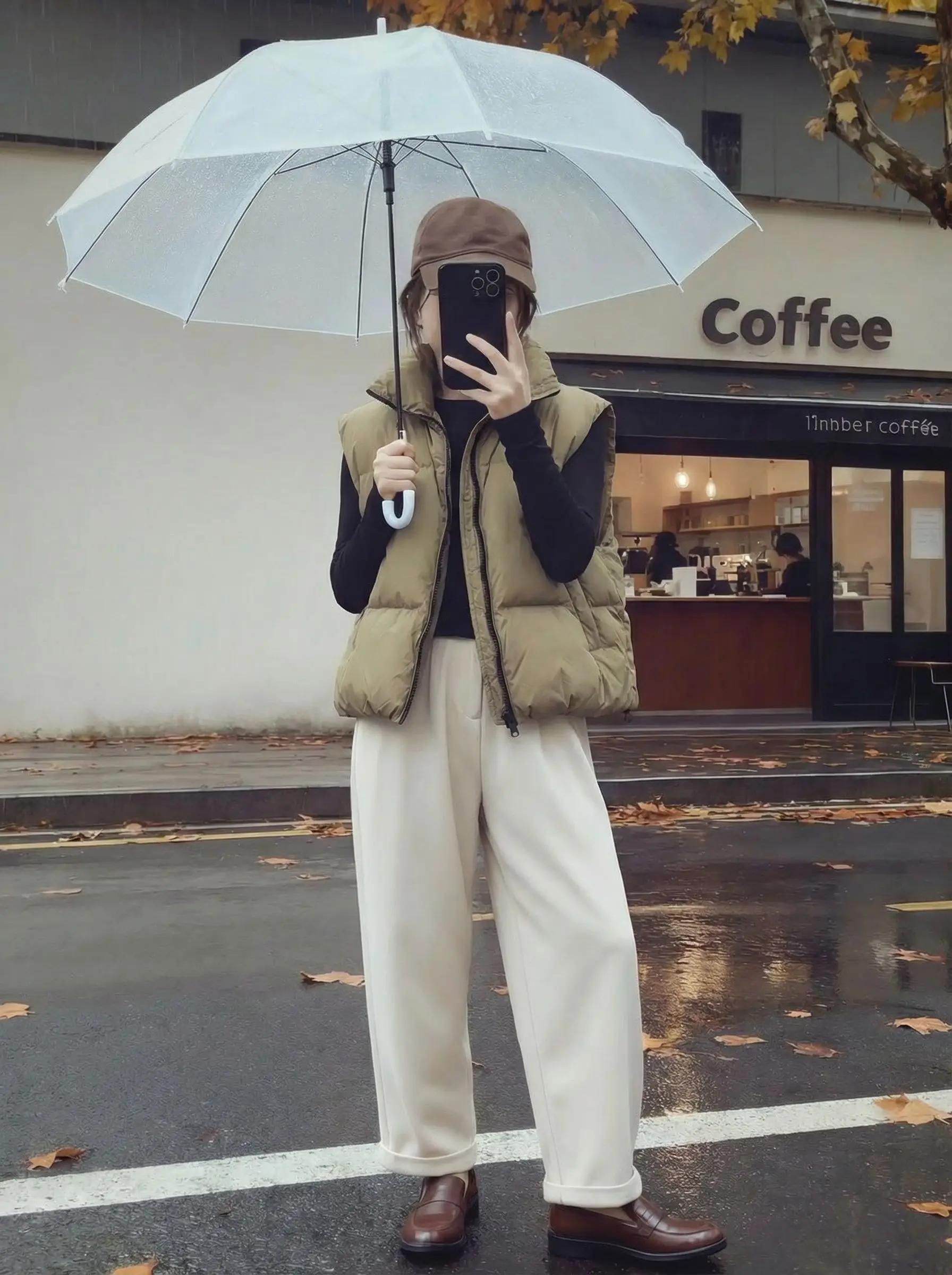 เสื้อกั๊กคอตั้งสำหรับผู้หญิง รุ่นฤดูใบไม้ร่วง-ฤดูหนาว ปี 2025 รุ่น K25 ทรงหลวม สไตล์ลำลอง เหมาะสำหรับใส่ทำงาน แขนยาว ผ้าอื่นๆ แบบเสื้อโค้ท