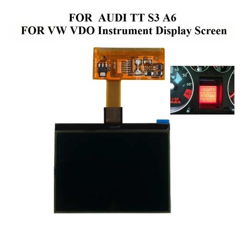 

For Audi TT Instrument LCD Display Audi TT A3/A6 VDO LCD Display Auto Parts 1pcs