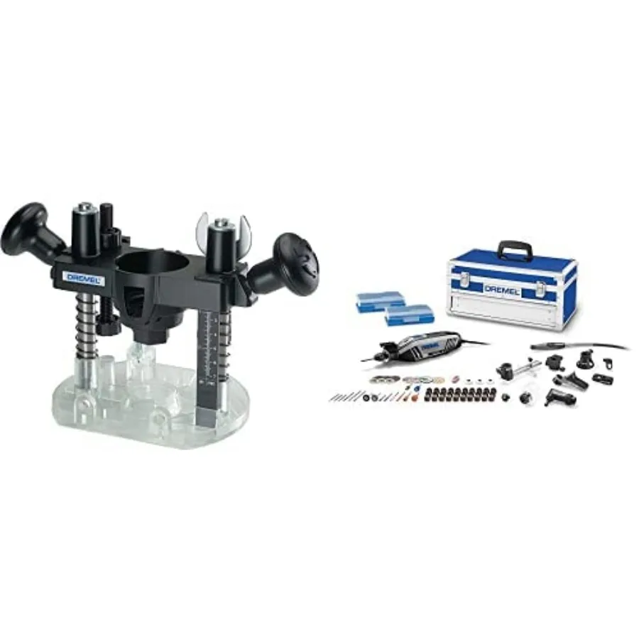 

4300-9/64 Rotary Tool Kit with Flex Shaft- 9 Attachments and 64 Accessories- Engraver Router Sander and Polisher and 335