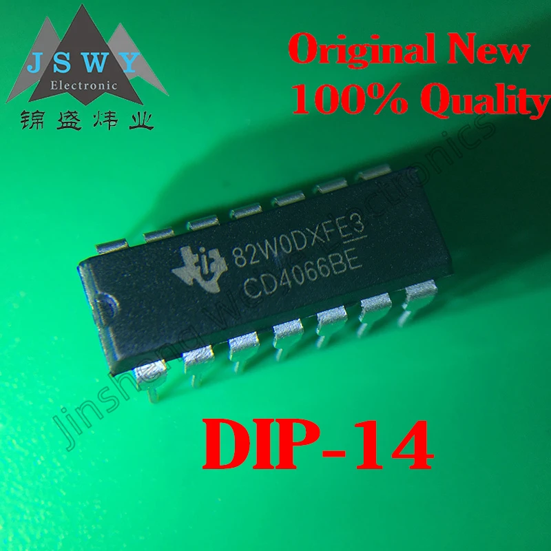 Logic IC Latest 2023+ CD4066 CD4066BE Original Stock DIP-14 Bidirectional Analog Switch Chip 5~30PCS Free Shipping Electronics