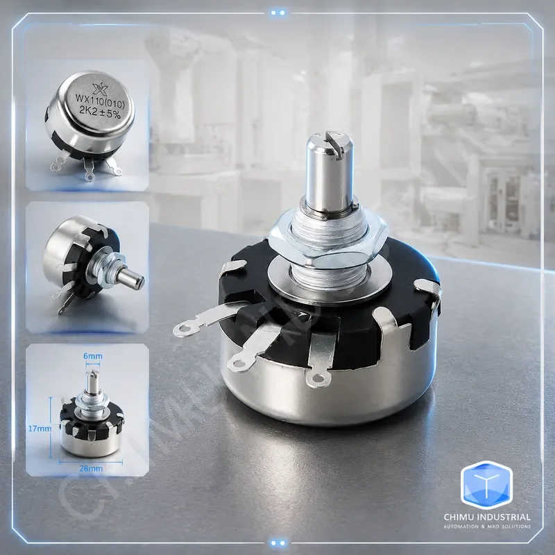 【CHIMU INDUSTRIAL】 for Spark WX110 010 Single Turn Wirewound Potentiometer 1W 1K 2.2K 4.7K 10K Ohm Adjustable Resistor
