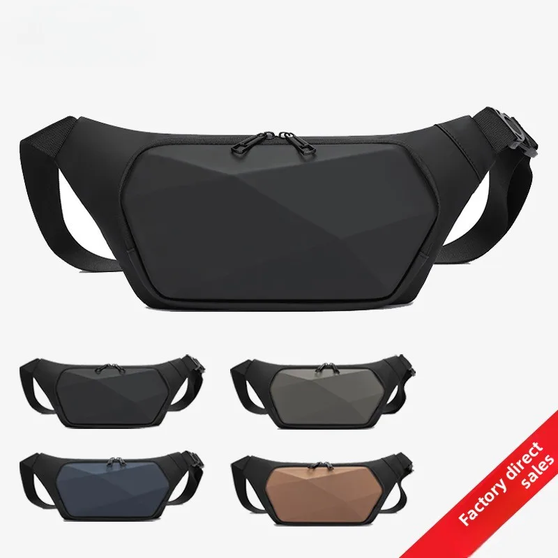 Fashion Men's Chest Bag High Sense Leisure Purse Hard Shell Chest Bag Trend Women's Shoulder Bag Travel Shoulder Bag.