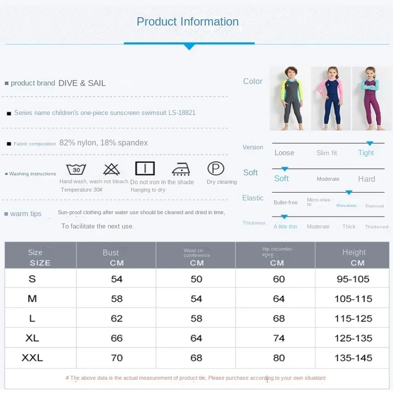 Muta da sub all\'aperto per bambini costume da bagno estivo a maniche lunghe UPF50 + Anti-scottatura asciugatura rapida per ragazzi e ragazze