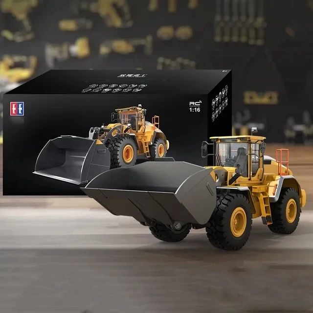 L260H 1/16 Scale RC Loader DoubleE E592 Electric Loader Sound Light Remote Control Car Construction Truck Boys Toy TH23665