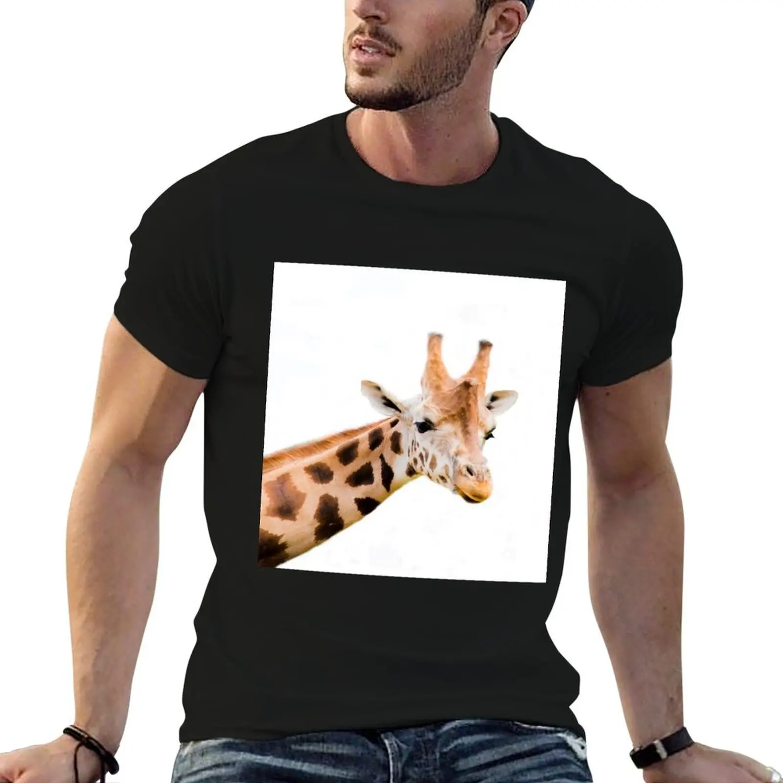 

giraffe T-Shirt t shirt for man 100 percent cotton t shirts for man cotton funny T-Shirt