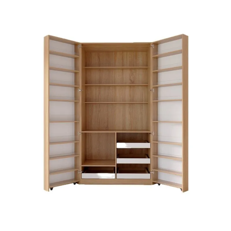 

Snack storage cabinet, refrigerator cabinet, dining side cabinet integrated against the wall