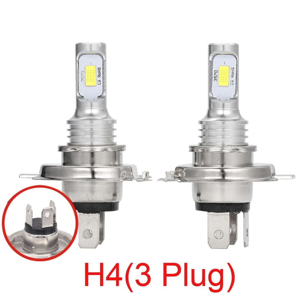 2Pcs H7 H4 H1 H3 LED Headlight Bulb Mini Wireless 80W 20000LM 6500K CSP Car Headlamp Auto Diode Lamps Turbo Led 12V Automobile