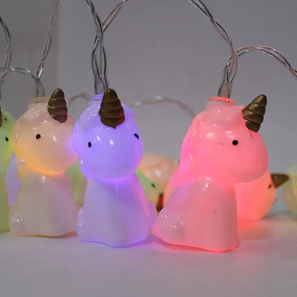 

Unicorn Festival Ornament Lamp 1.5 Meters 10 Leds Soft Glow Romantic Charm Fashionable String Light for Bedroom