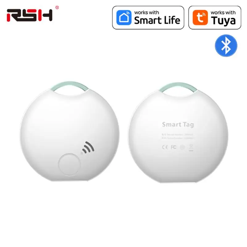 RSH Tuya Smart Anti-loss Device Bluetooth Smart Tag Wallet Key Pet Child Tracker GPS Finder Compatible Tuya Smart Life APP