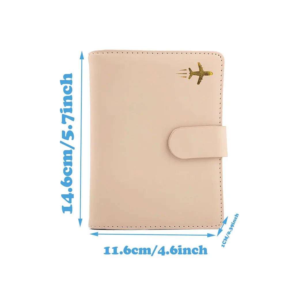 Customized Premium Leather Passport Holder Cover Case Waterproof Rfid Blocking Travel Wallet Card Case