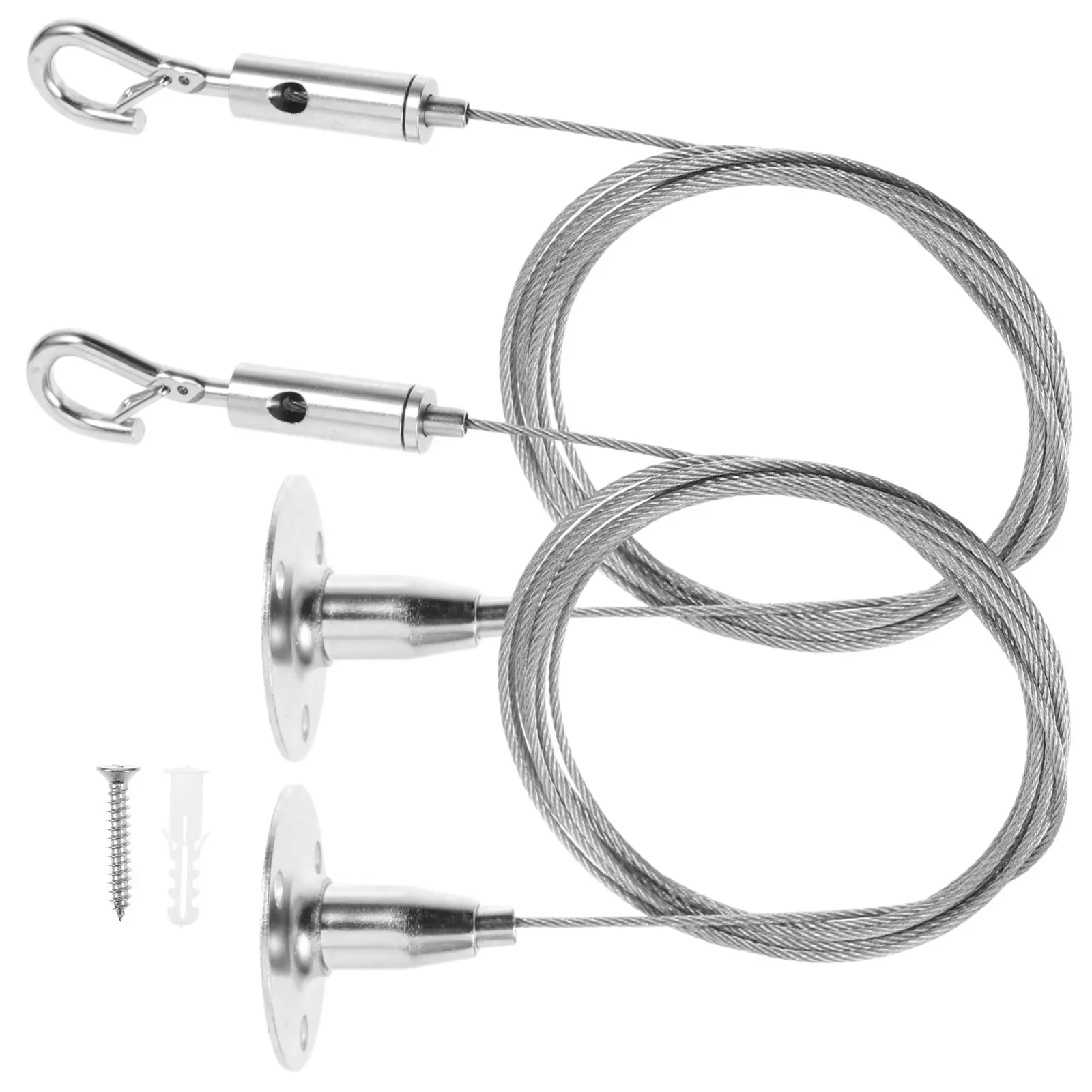 2Pcs Picture Rail Hanging Wire Stainless Steel for Painting Frames Art Display Home Library Museum Easy Install Versatile