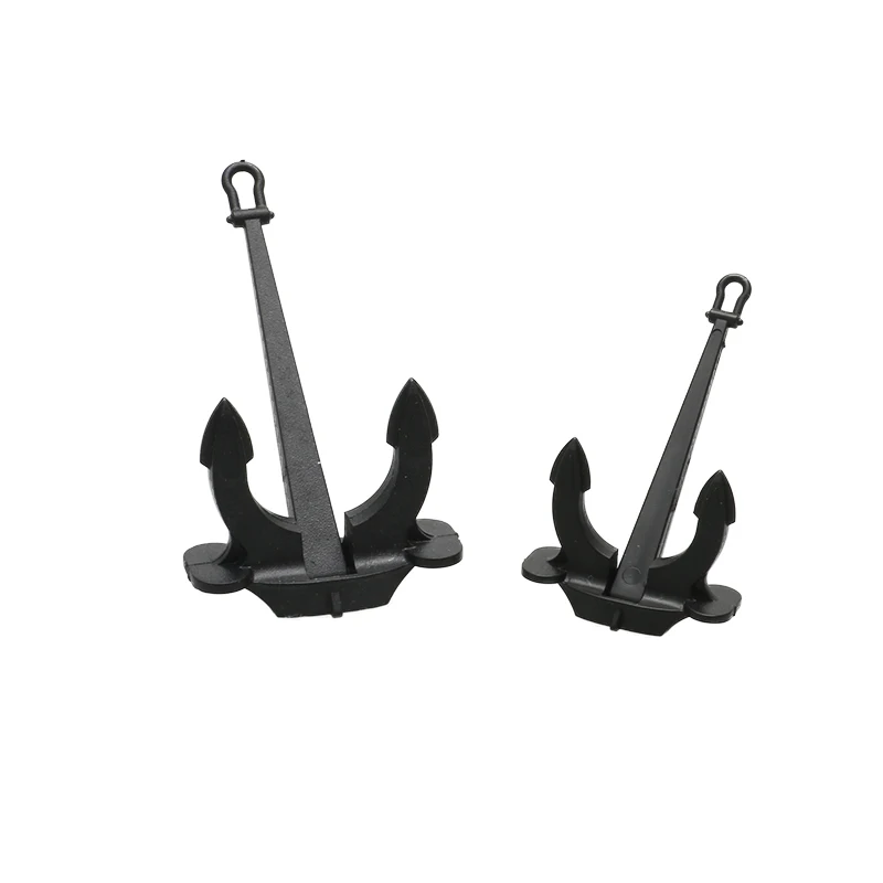 2 قطعة ABS البلاستيك قاعة مرساة نموذج تعديل أجزاء ل RC السفينة بحري مقياس صغير محاكاة قارب DIY بها بنفسك اكسسوارات