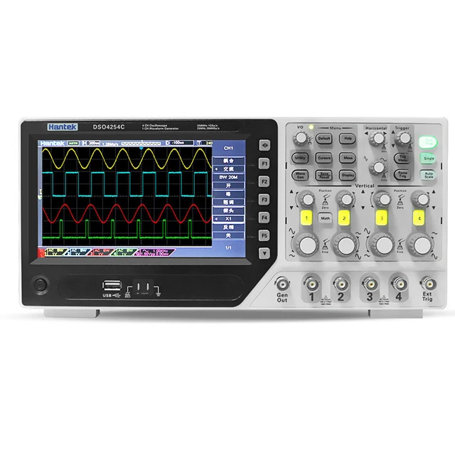 Portable USB DSO4254C Digital Oscilloscope 4 Channels 250mhz