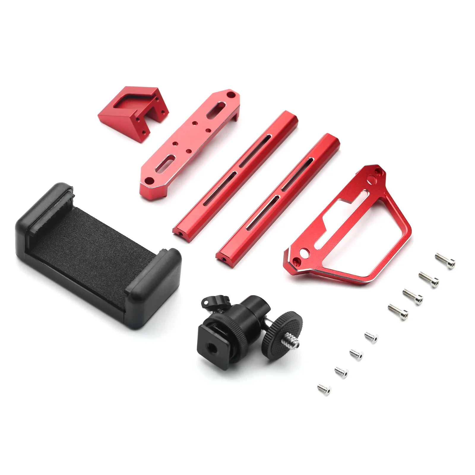 Metal Transmitter Protector Frame and Phone Holder YA-0711BK For Flysky Noble NB4 / NB4 Pro / NB4+ Remote Control