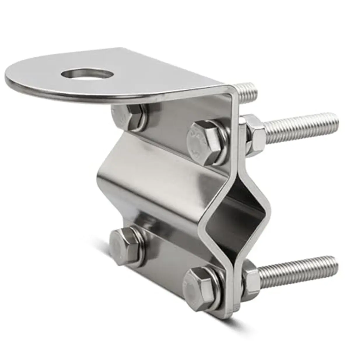 A24I Walkie-Talkie Vehicle Antenna Base, Tube Clamp, Edge Clip Antenna Luggage Rack, Stainless Steel Tube Clamp
