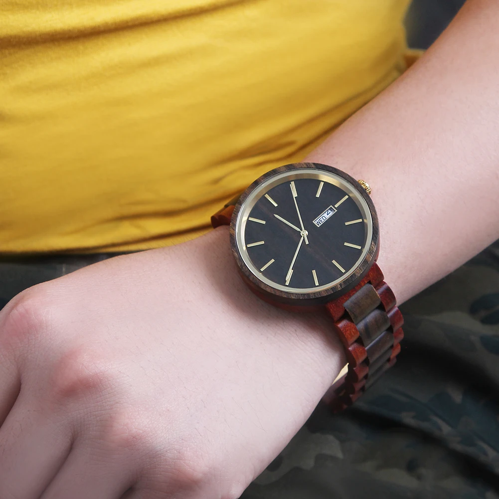 Модные деревянные часы, деловые японские кварцевые часы, высококачественные часы из натурального дерева, скандинавские минималистичные подарки