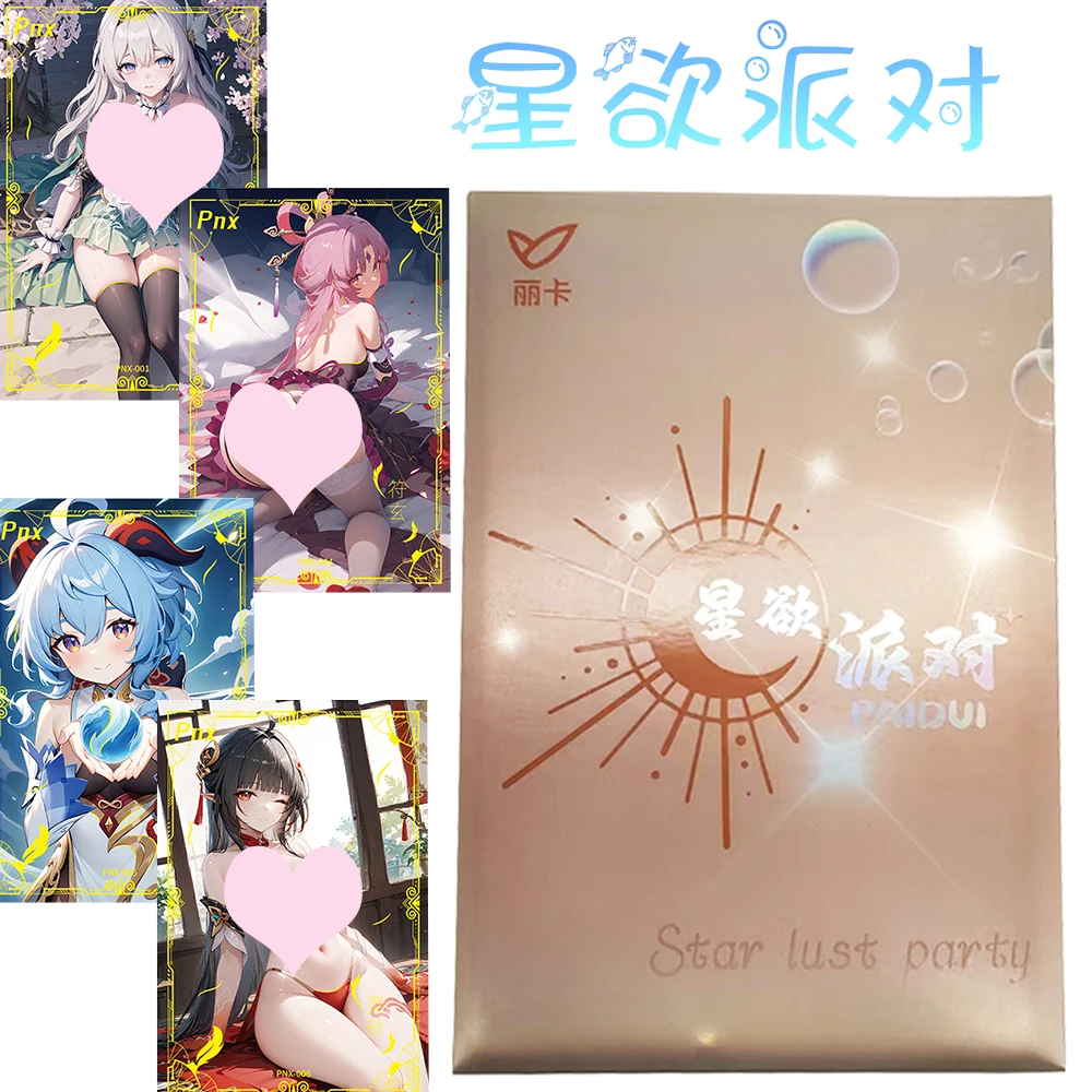 

Star Lust Party Goddess Story Rare Cards Creative Surprise Anime Games Girl Character Periphery Collection Cards Kid Toy Gift