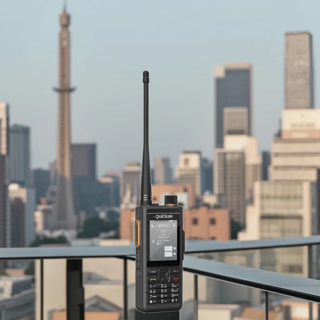 Alta calidad MAX11 PoC + DMR + Walkie Talkie analógico doble reloj una tecla SOS comunicación de Radio bidireccional