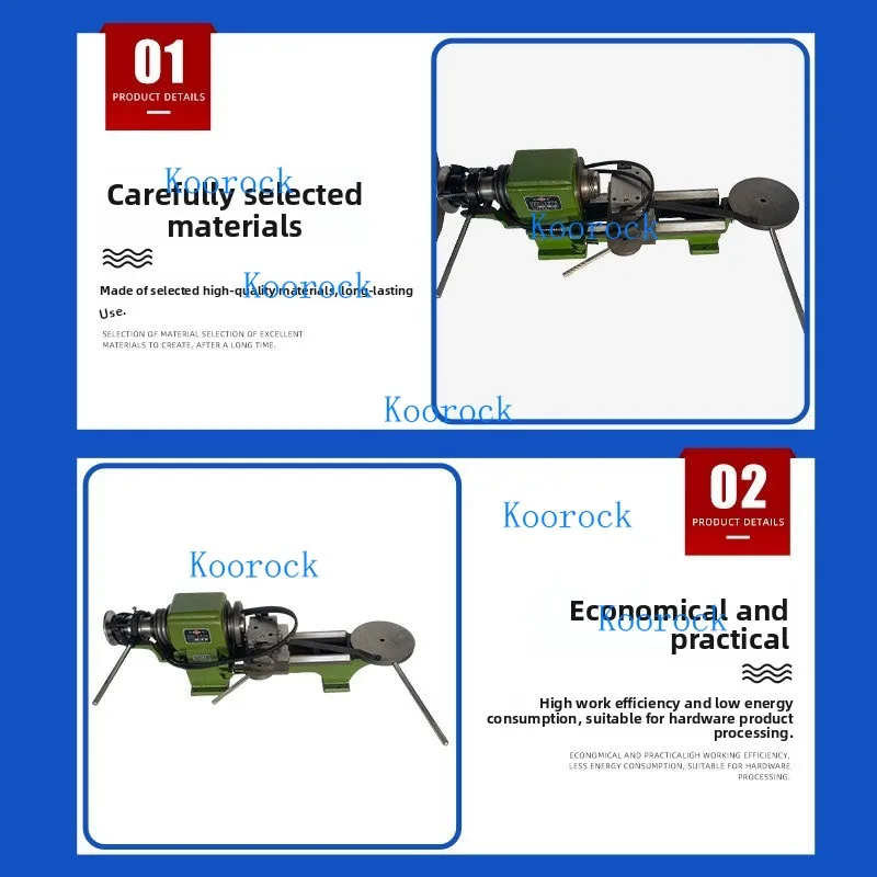 Small Desktop Precise Bench Instrument Lathe CO6 Series with Tailstock for Turning OD/ID, Flat End, Cut-Off & Drilling Metal