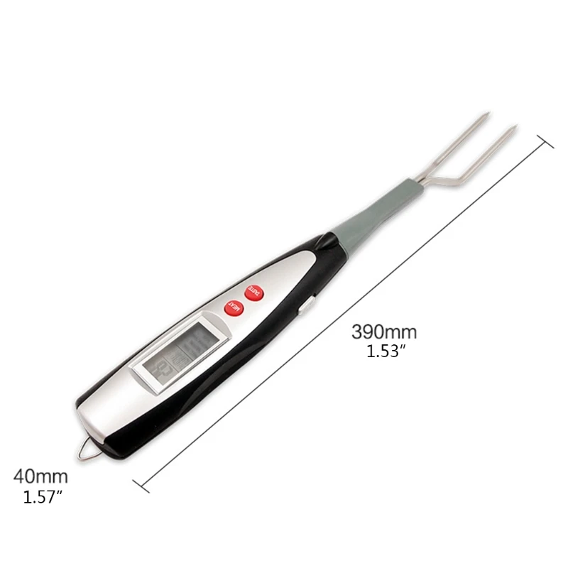 Garpu Termometer Daging Digital Berlaku Memanggang & Barbekyu Pengiriman Drop Baca Instan Cepat