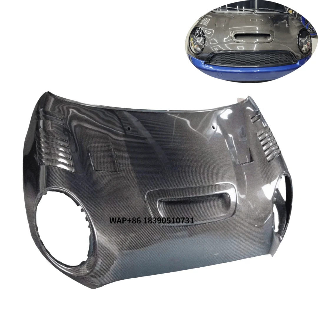 Top Quality AG Style Carbon Fiber Engine Hood for 2006-2013 Mini Cooper S R56 R57 New Condition Customized