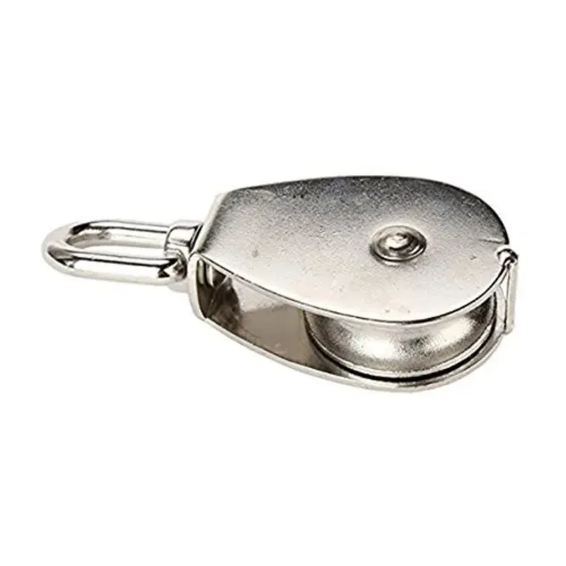 M50 Stainless Steel Single Wheel Swivel Pulley Block 400kg Wire Pulley  Swivel Lifting Rope Pulley Block For Wire Rope Durable