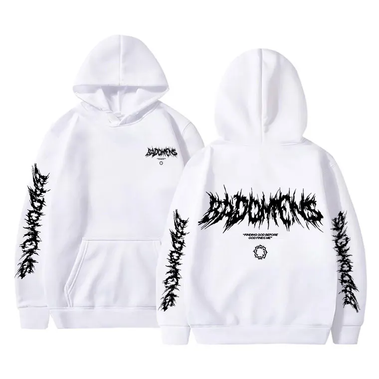 Bad Omens Band Finding God Before God Finds Me Graphic Hoodie Men Women Fleece Cotton Sweatshirts Men's Rock Punk Style Hoodies