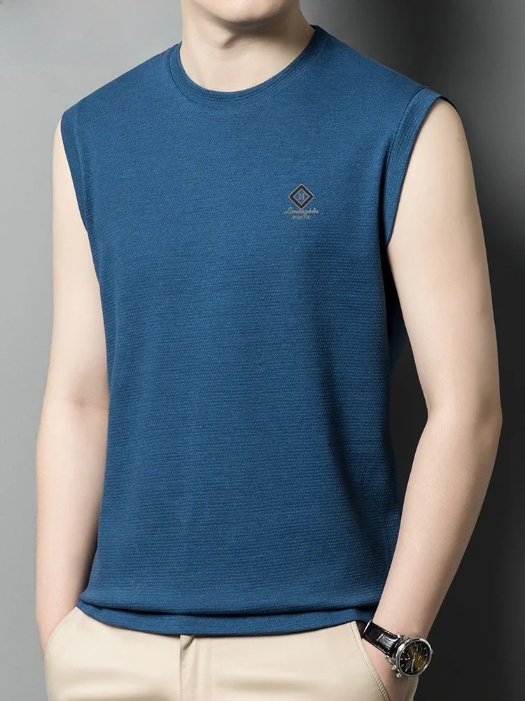 

Hengyuanxiang Men's Svel T-irt Summer Faion Sport Fitn Outdoor Wear Cotton Blend round Ne Sweat Vest