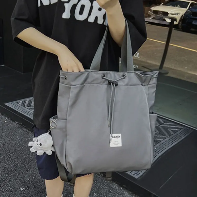 أزياء المرأة على ظهره متعددة الوظائف حمل حقيبة النايلون للماء حقيبة ظهر للسفر المرأة حقيبة يد الفتيات حقيبة المدرسة #4