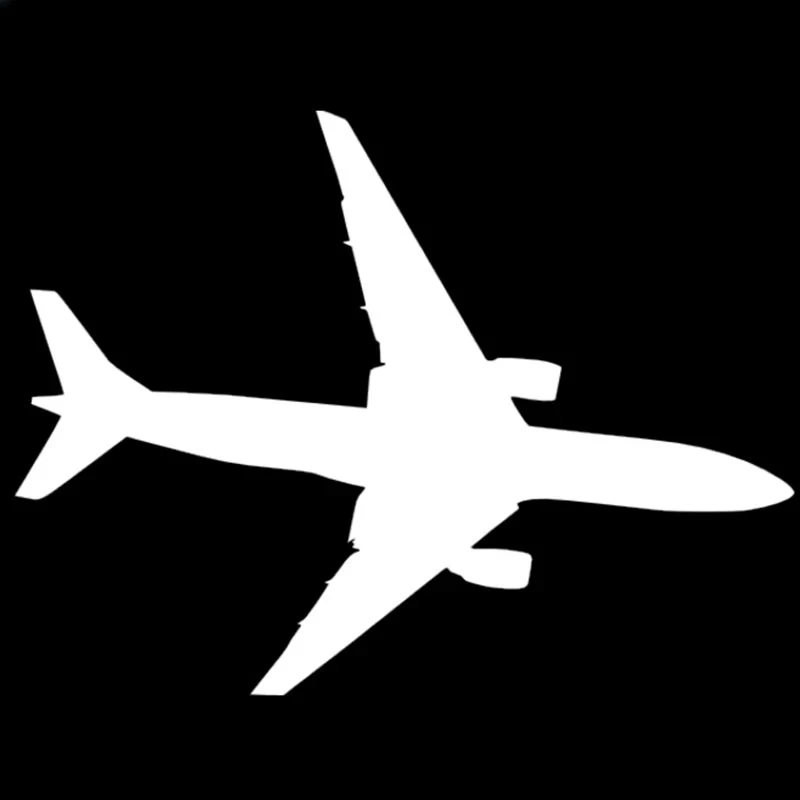 

Big Airplane Car Stickers Sunscreen Decals Occlusion Scratch Funny Refrigerator Trunk Waterproof Vinyl Decoration 8CM PVC KK
