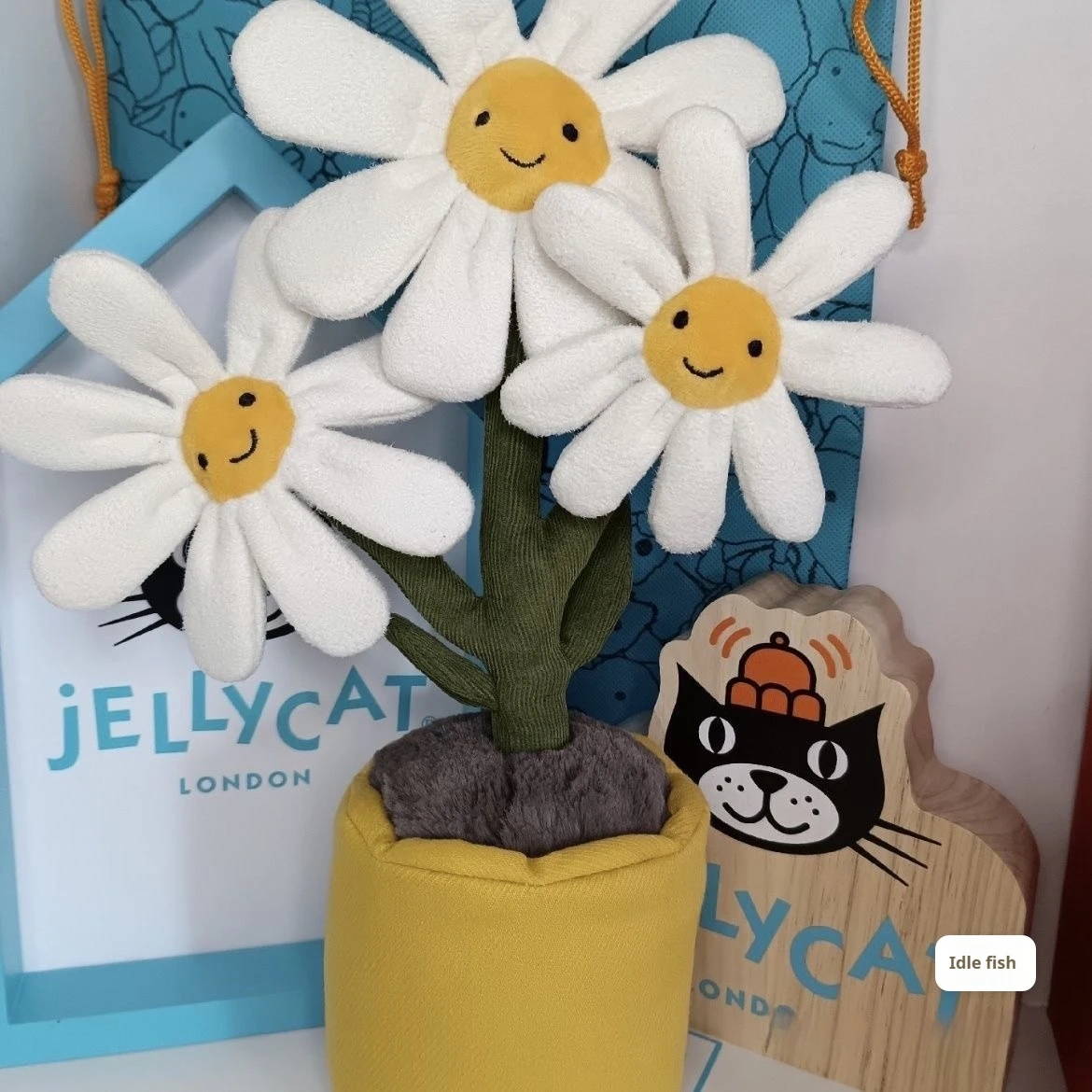 New Limited Edition Jelly Cat Fun Daisy Potted Doll, Green Plant Series, Home Car Decoration, Give Friends Holiday Birthday Gift