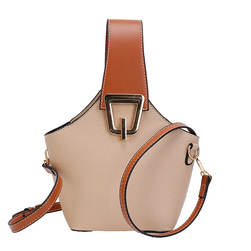 

Designer Fashion Wrist Bag Clutch Women Korean Style SolidPU Leather Bucket Shoulder Crossbody Bag
