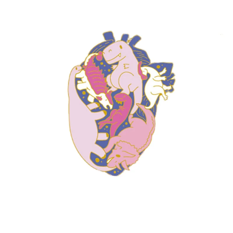 Medizinische Lunge Gehirn Emaille Pins Kreative Orgel Herz Revers Broschen Abzeichen Cartoon Schmuck Ärzte Krankenschwestern Geschenk für Freunde – Detail 15