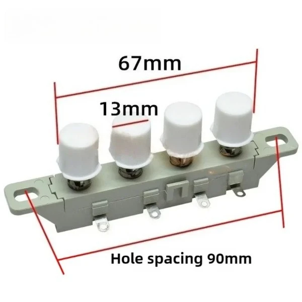 Suitable for  electric fan desktop, key switch button, 3-speed 4-position speed control key switch