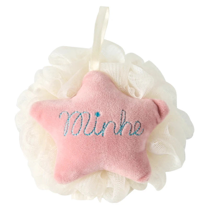 Soft Sponge Bath Ball Shower Rub Bath Shower Wash Body Pot Sponge Scrubber Star Shape Healthy Massage Brush