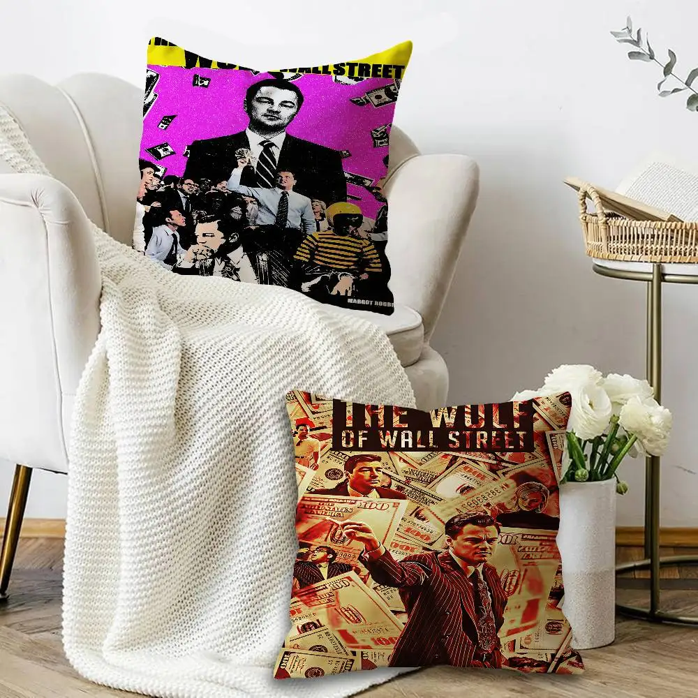 Classic Movie The Wolf of Wall Street  Cushion Cover Inches Farmhouse Decor Home Throw Pillow Covers for Couch Decorations