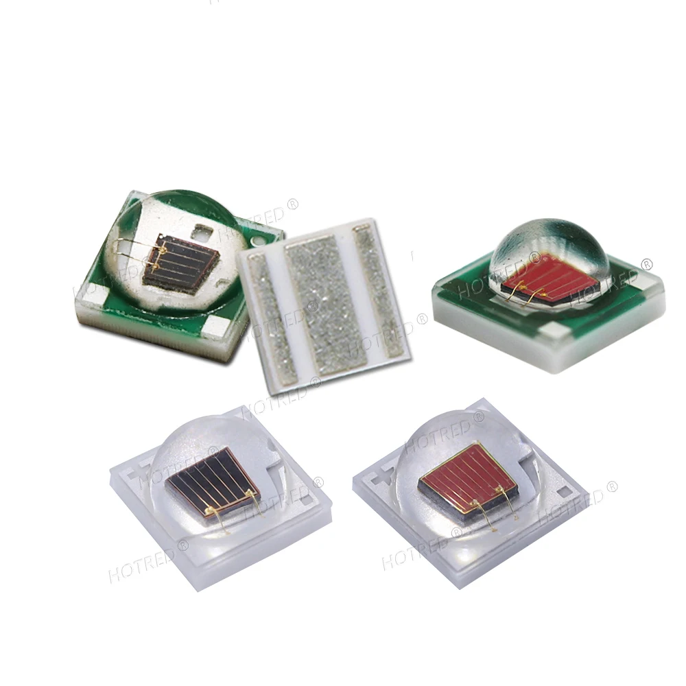 10PCS 3W 3535 660nm 680nm 700nm 730nm 850nm 940nm Deep Red IR Beads Plant Growth Lamp Beads Ceramic High Power LED Light Source image 4