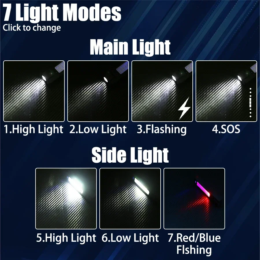 كشافات أمامية جديدة معلقة للأذن لعام 2025، مصباح رأس LED بمستشعر حركة 1000 لومن، 5 أوضاع إضاءة حمراء لإصلاح التخييم والجري بدون استخدام اليدين #3