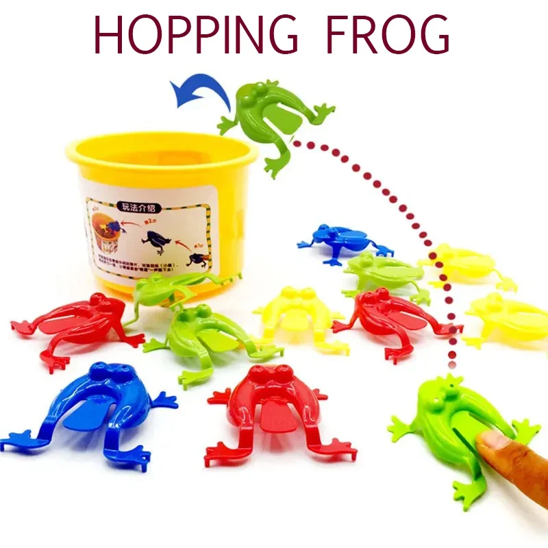 20 Pcs Springing Frog Fidget Toys for Children Mixed Novelty Stress Busters Great for Kids' Birthday Presents and Party Treats