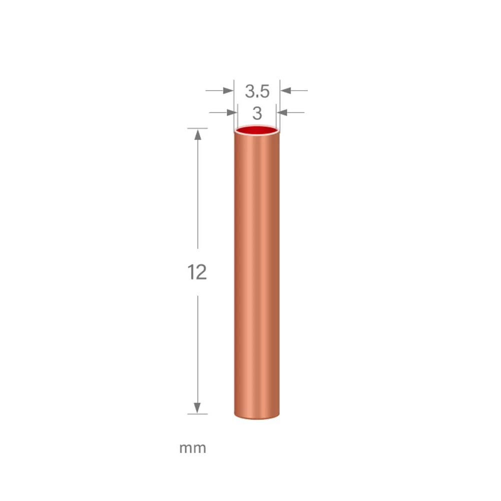 Bulk pack 500 copper tube connectors for electrical For wire connection in 5 sizes for diy and professional use