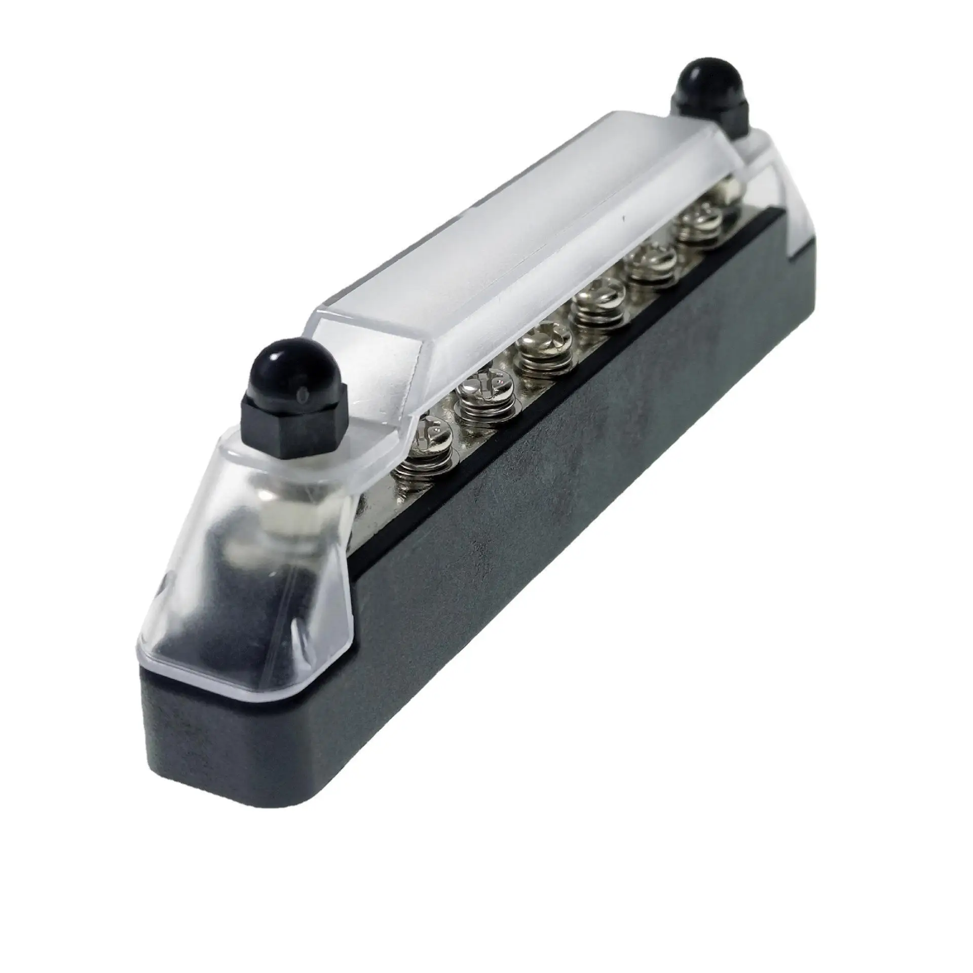 Busbar Rv Yacht 14 Way 2+12 M6 Current 250A Single Row Straight Row Block With Cover image 3