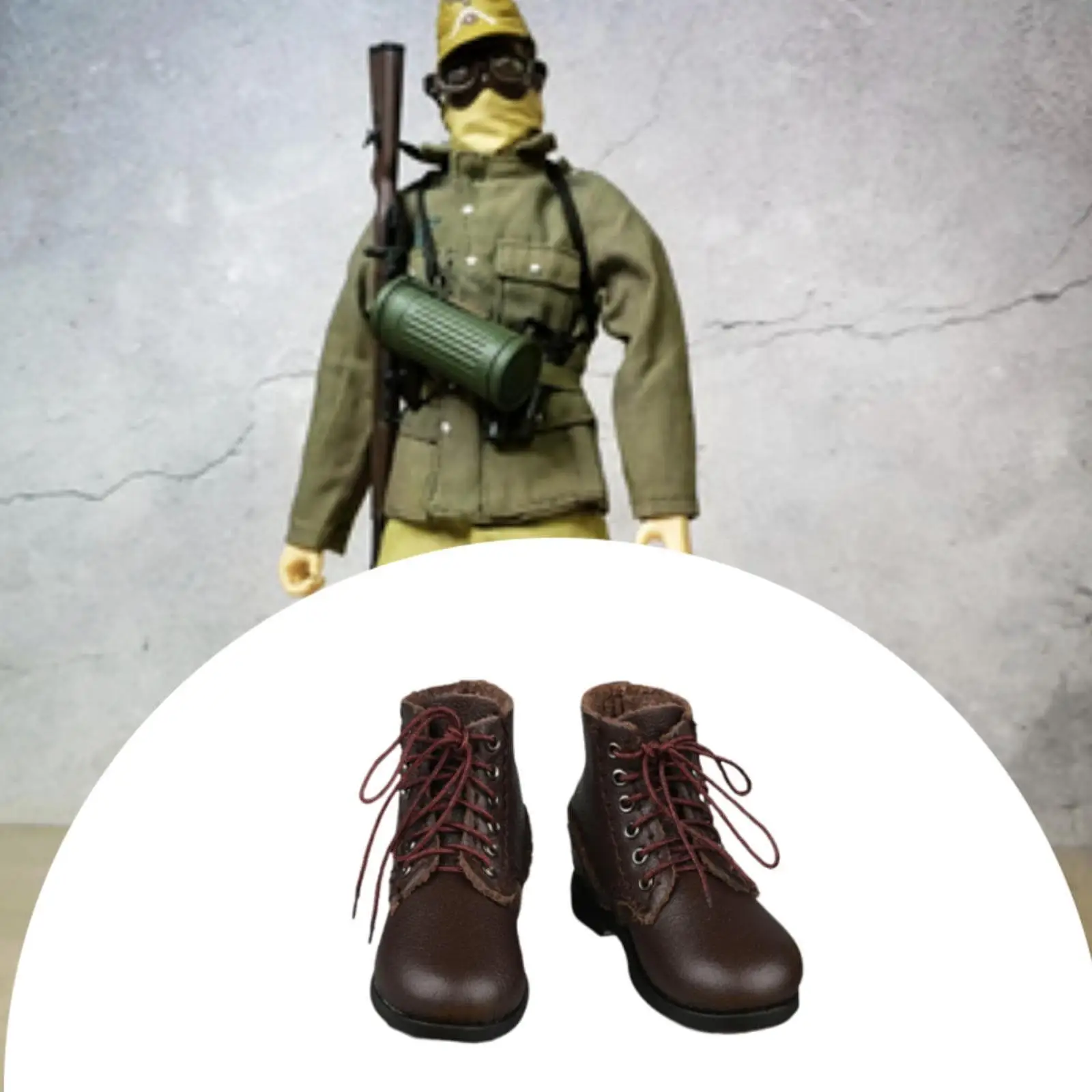 

1:6 Scale Male Boot Shoes for 12'' Action Figures Costume DIY Dress up Toys