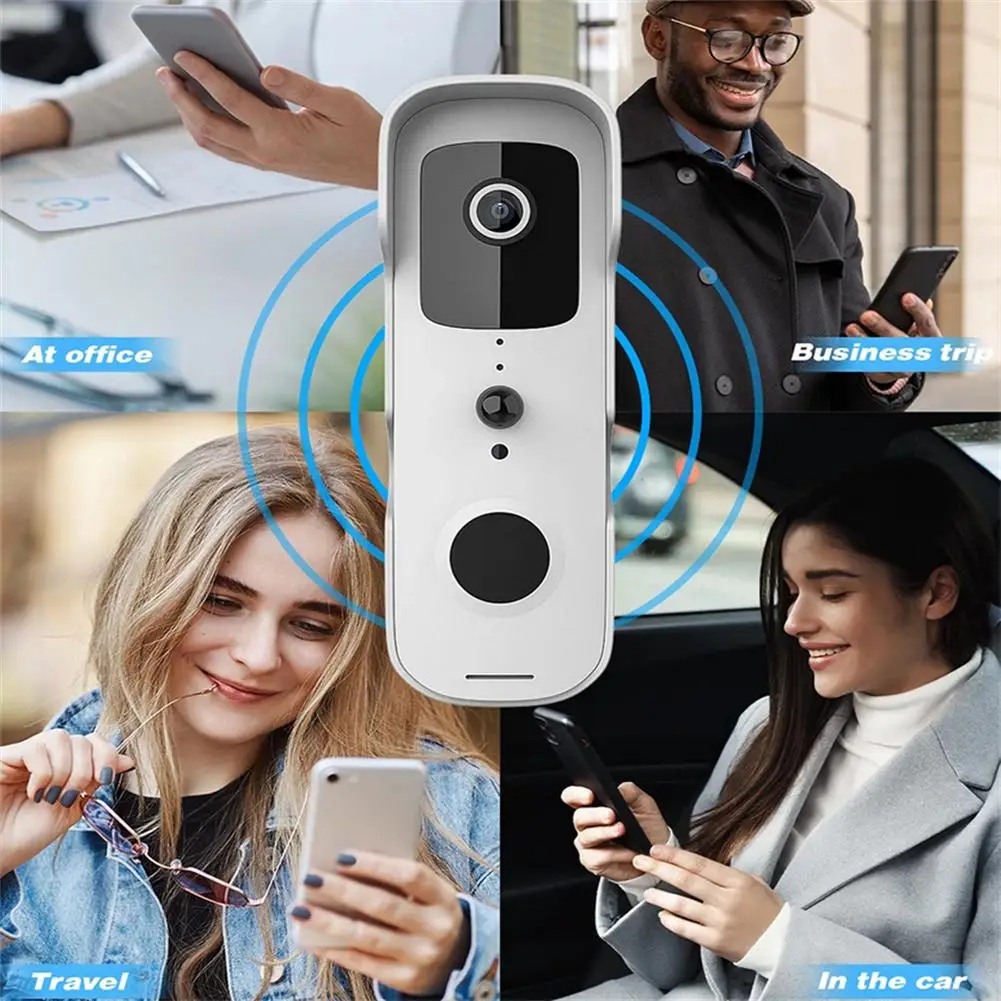 Tuya Smart Home Video Doorbell Wifi HD 1080P Wireless Camera Two-Way Intercom Door Bell Motion Detection Security Protection