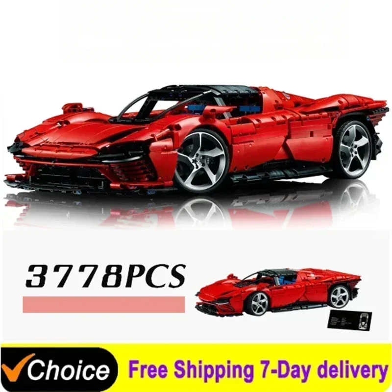 In Stock NEW SP3 42143 Supercar Technical Daytona Model Building Block Sport Car Toys for Boys Girls Kid Birthday Gift